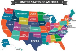 نقشه قاره آمریکا